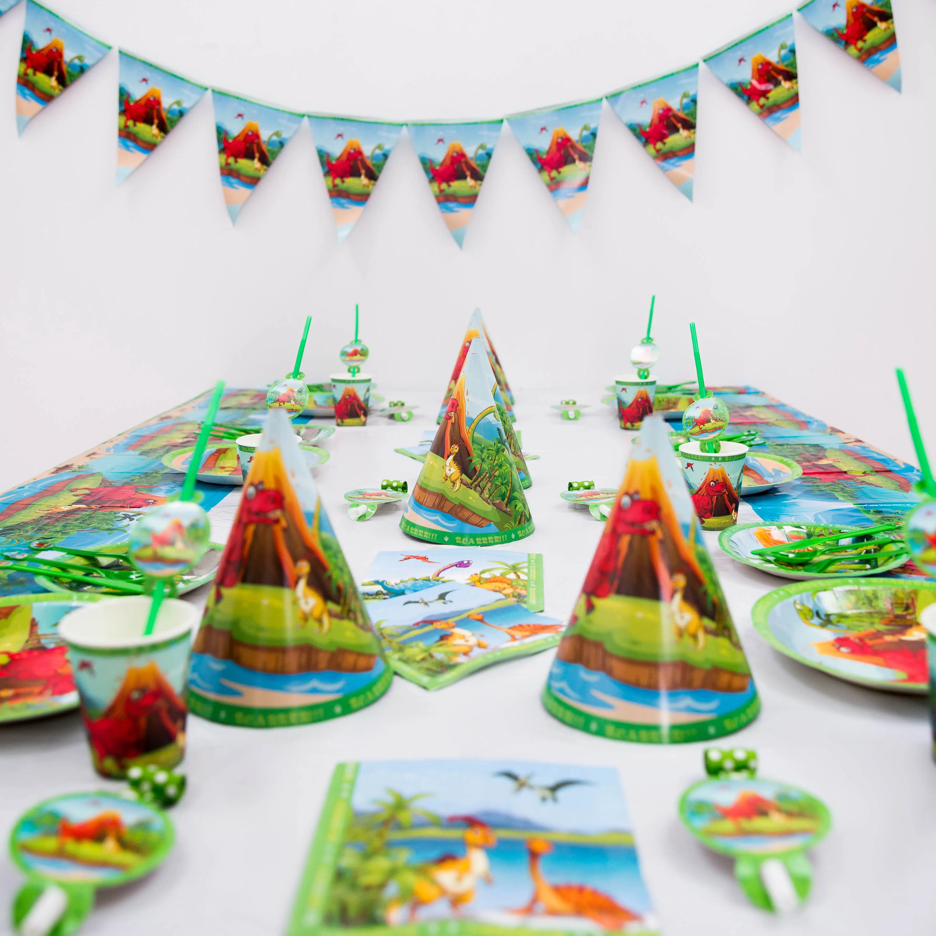 Большой динозавр тематическая вечеринка на день рождения принадлежности