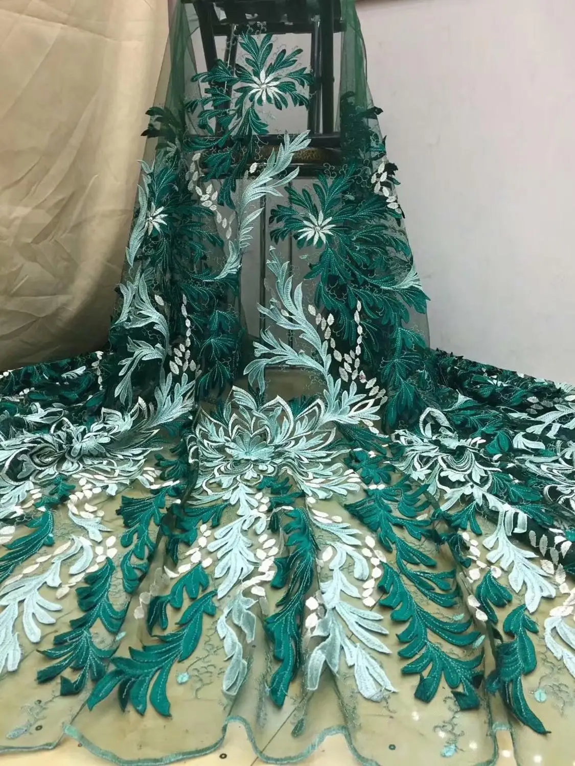 3d Embroidered Brocade Lace for Wedding Party Dress High Quality French Tulle fabric Nigerian Fabrics FFD-926 | Дом и сад