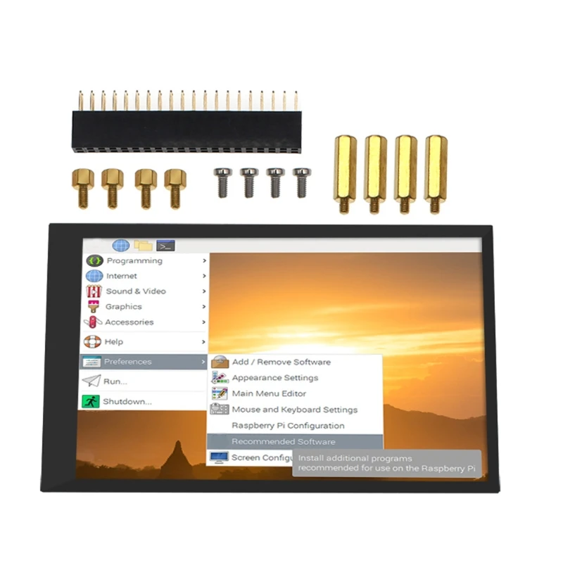 

4 Inch 800x480 Capacitive LCD Display Touch Screen for Raspberry Pi 4 Model B 3B