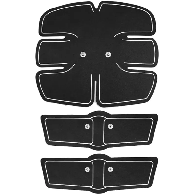 

EMS Abdominal Muscle Exerciser Trainer Smart ABS Stimulator Fitness ABS Electrode Stickers Pad Body Slimming Massager Unisex