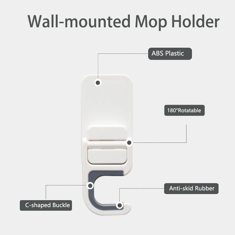 Настенный держатель для швабры крючки органайзер ванной кухни туалетной щетки