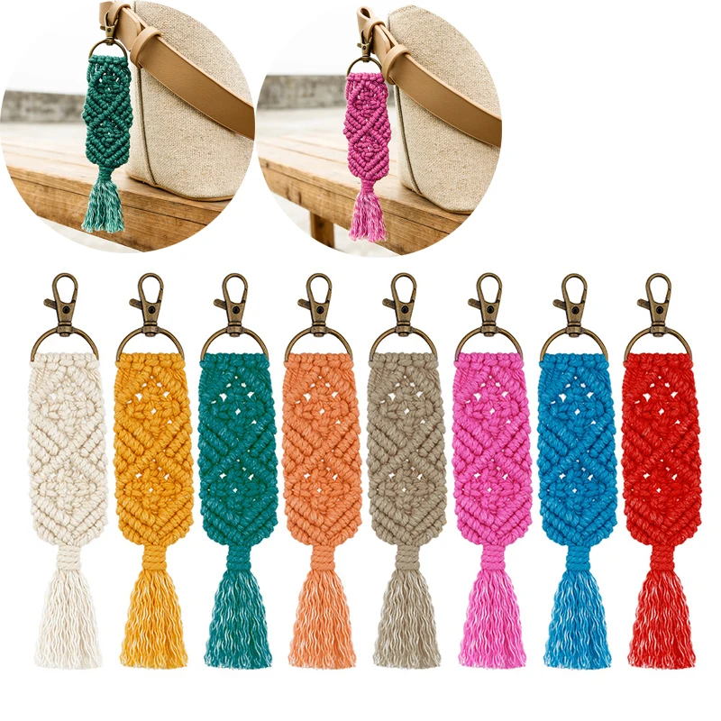 Корейская Мода Гавайи брелоки с кисточками для женщин в богемном стиле брелок