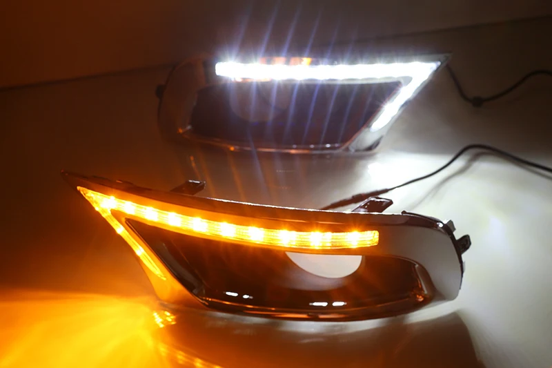 Дневные ходовые огни для Toyota Camry 2 шт. Светодиодные ДХО противотуманные фары