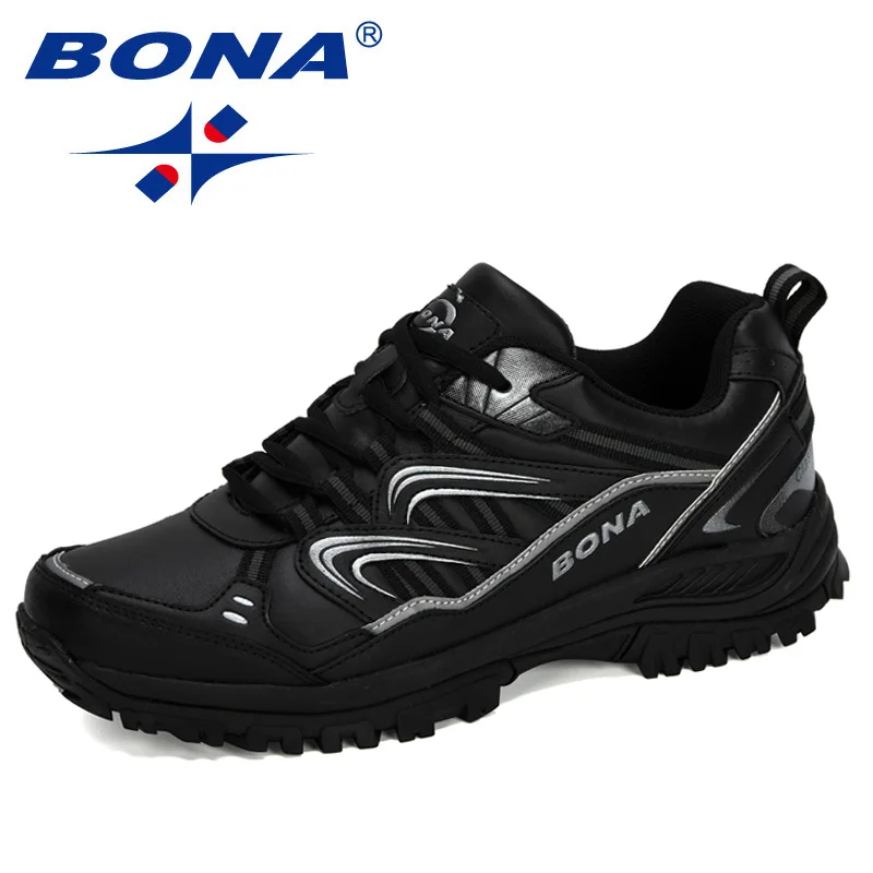 

BONA 2020 New Designers Hiking Shoes Male Mountain Climbing Trekking Shoes Man Cow Split Sport Walking Shoes Men Trendy Sneakers