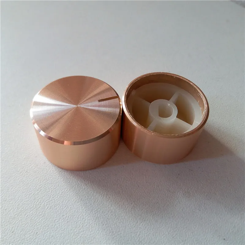 10 шт. алюминиевый пластиковый колпачок Ручка потенциометра гладкая 26*15*6 мм