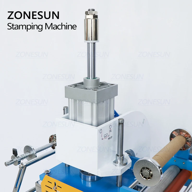 ZONESUN ZS-89D пневматическая штамповочная машина кожа логотип для штамповки слов под
