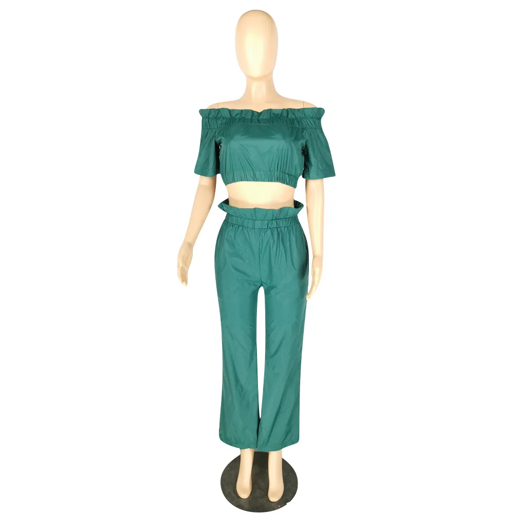 

2020 Women Sets Summer Tracksuits Tops+Loose Pants Suit Two Piece Set Night Club Party Outfits Sportswear 2 pcs Street