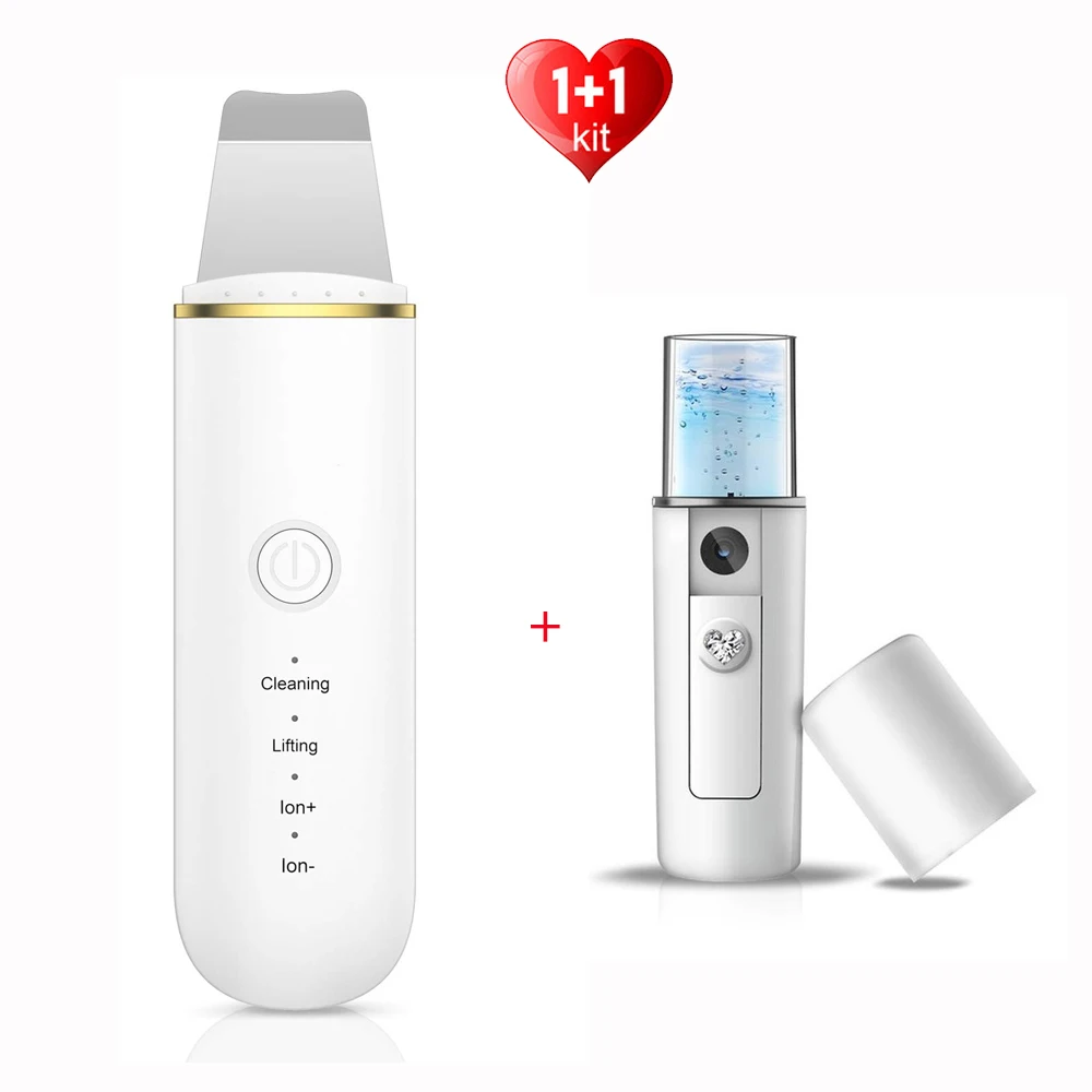 

Ультразвуковой скребок для кожи, ультразвуковой очиститель, экстрактор пилинга, устройство для глубокой очистки лица