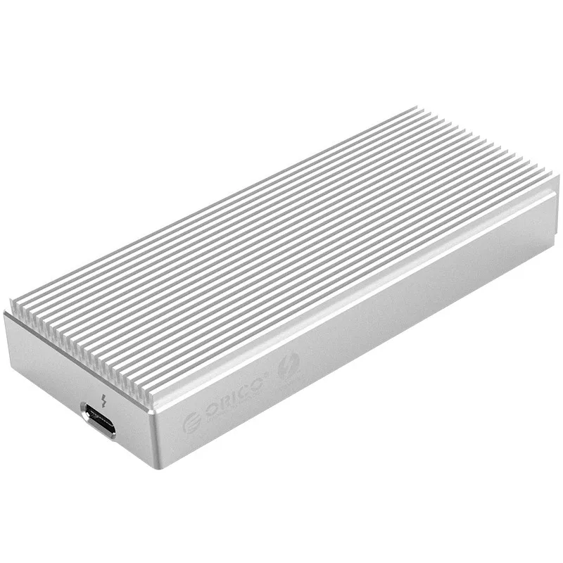 Orico SCM2T3-G40-SV-BP Thunderbolt 3 Series NVMe M.2 SSD Enclosure Support 2TB Aluminum Hard Drive Enclosure For Laptop Desktop