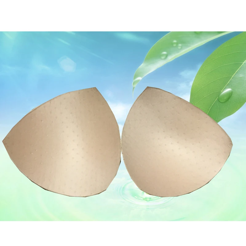 

50-10Pair Breathable Bra Pads for Women Triangle Cup Sponge Bikini Pads Swimsuit Breast Enhancers Push Up Chest Cup Paddings