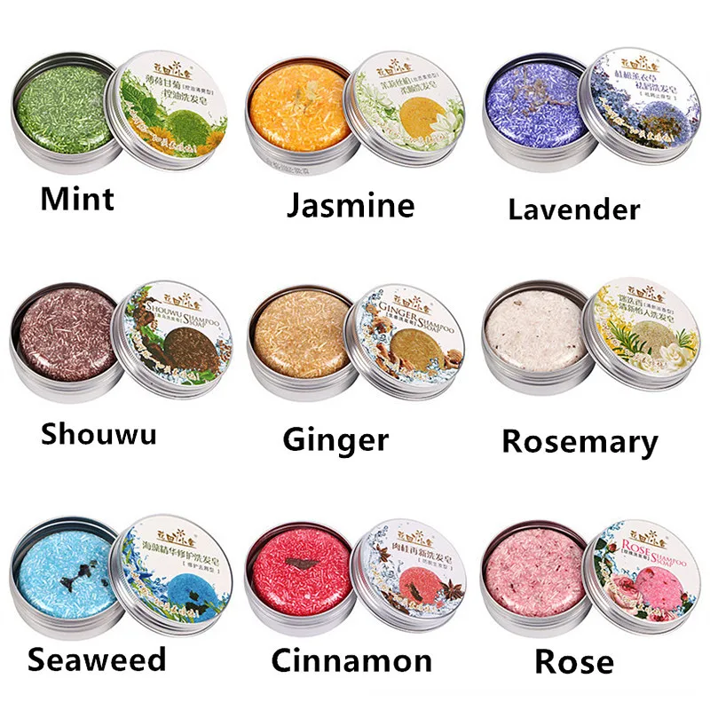 Модное мыло для волос ручной работы холодной обработки Шампунь Бар 100% чистые