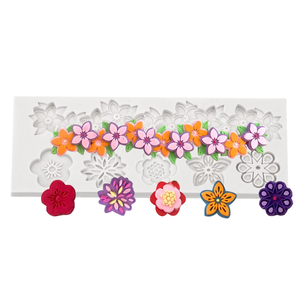 

Flower Shaped Silicone Cake Mold Food Grade Cake Decorating Baking Tools Fondant Chocolate Pastry Mold