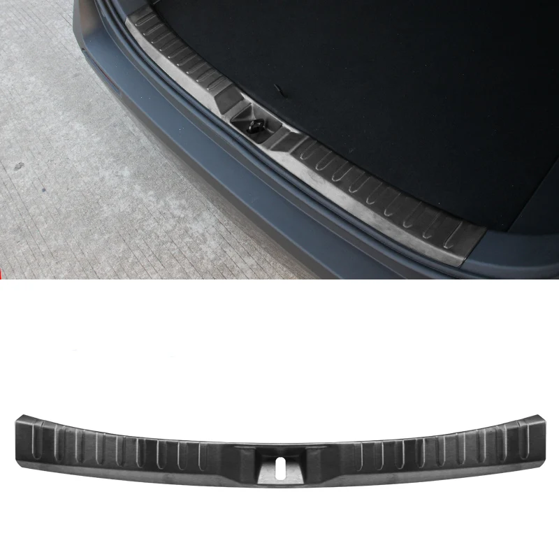 Автомобильные аксессуары 304 черный Задний бампер из нержавеющей стали Накладка