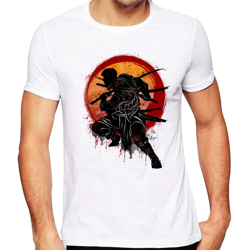 2020 для мужчин новая мода самурая ударов Дизайн короткий рукав футболка классная