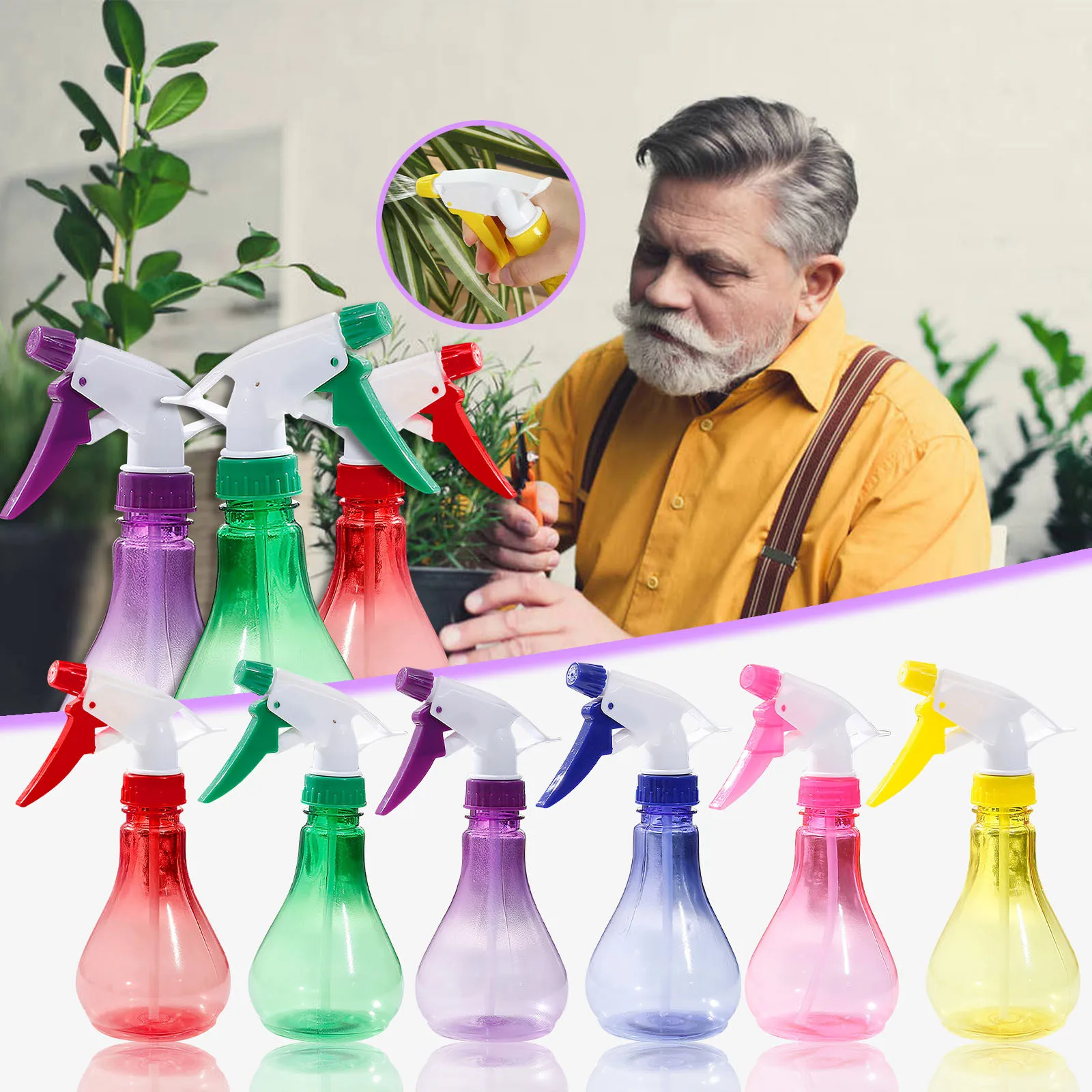 250 мл переносной для растений цветок лейка спрей бутылка опрыскиватель посадки