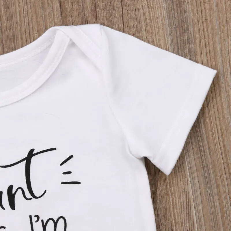 

Goocheer Newborn Toddler Infant Baby Girl Short Sleeve Letter Romper Cotton Jumpsuit Outfit Sunsuit Clothes