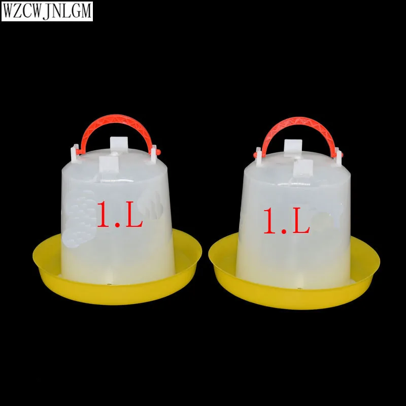 10 комплектов дозатора воды для курицы 1 л кормушка животных машина подачи птицы