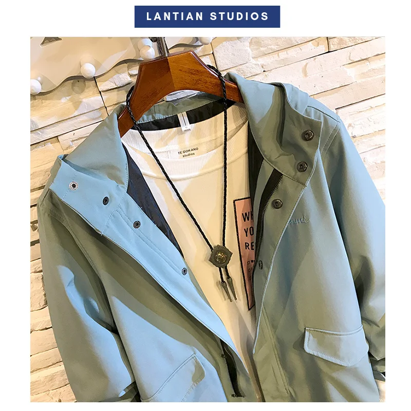 Осенние мужские куртки однотонного цвета 2019 зимние повседневные свободные