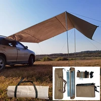 3 sizes car camping tent awning shade outdoor waterproof car side tail awning sun shelter for self driving tour picnic camping