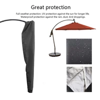 garden patio parasol umbrella cover with zipper dustproof waterproof oxford fabric offset umbrella cover supplies