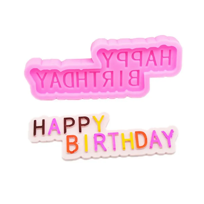 Силиконовые формы для выпечки сделай сам в виде букв С Днем Рождения |