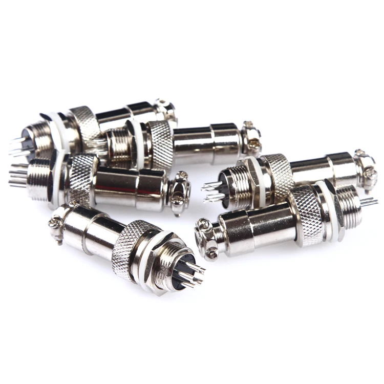1set GX12 2/3/4/5/6/7 Pin Male + Female 12mm L88-93 Circular Aviation Socket Plug Wire Panel Connector with Plastic Cap Lid |