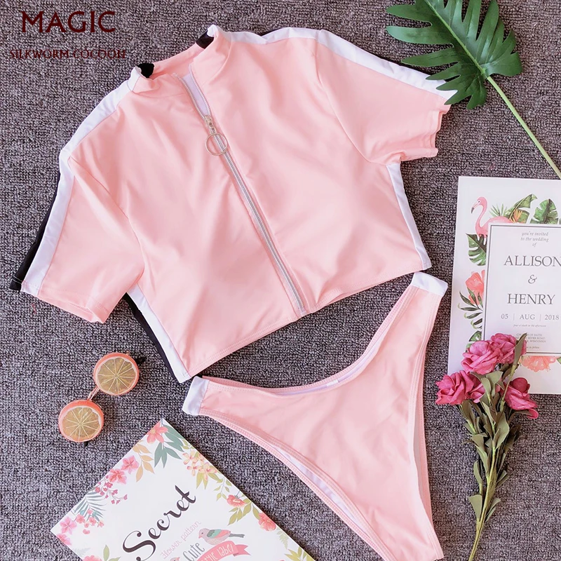 Женский купальный костюм с чашками пуш-ап 7 цветов |