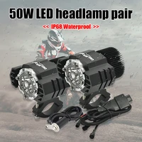 8500lm 50w 6000k external car headlights lamp kit motorcycle xhp70 2 led spotlights lights bulb for harley atv ip68 waterproof
