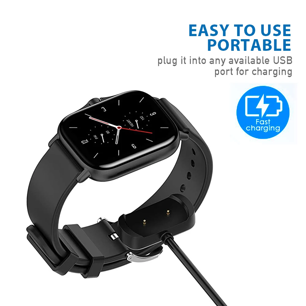 Зарядный кабель для Amazfit GTS 2 Mini T-Rex Pro GTR 2e зарядное устройство подставка Bip U/POP/Zepp E