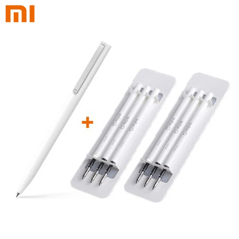 Original Xiaomi Mijia Refills for Xiaomi Sign Pens Replaceable Refills Smooth Switzerland Refill Japan Black Ink For Mi Pens