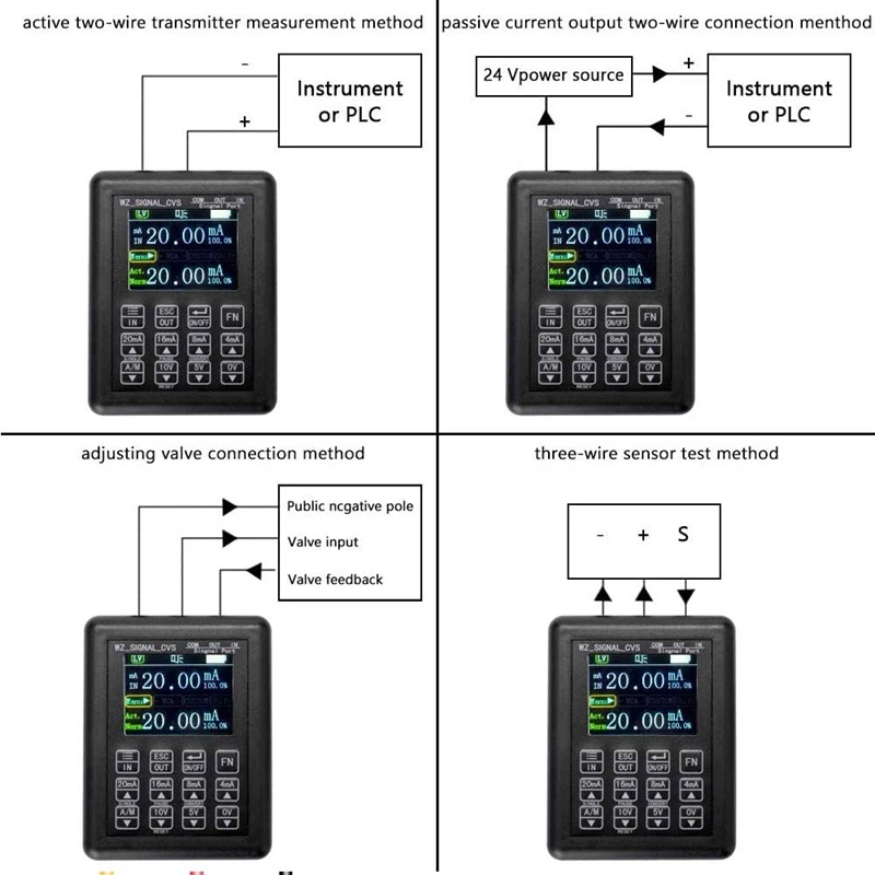 

4-20MA 0-10V Adjustable Signal Generator Process Controlling Signal Calibrator Constant Current Source 0-20MA Simulator