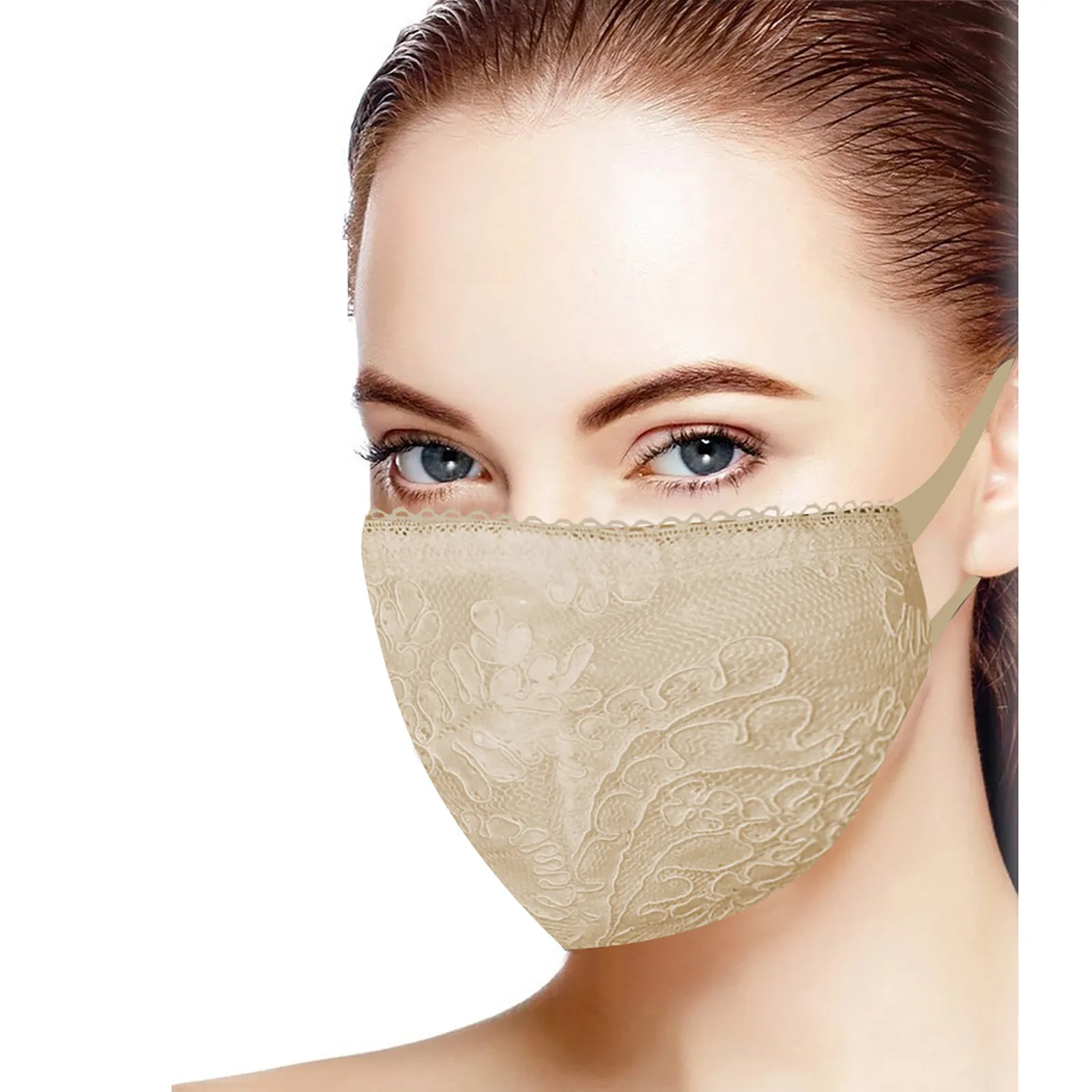 Маска для лица Женская кружевная многоразовая моющаяся 1 шт. | Тематическая