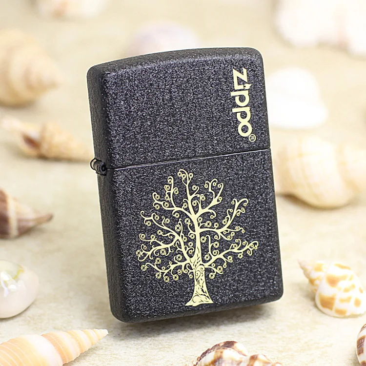 Оригинальная зажигалка Zippo медная ветрозащитная Зажигалка для денег черная