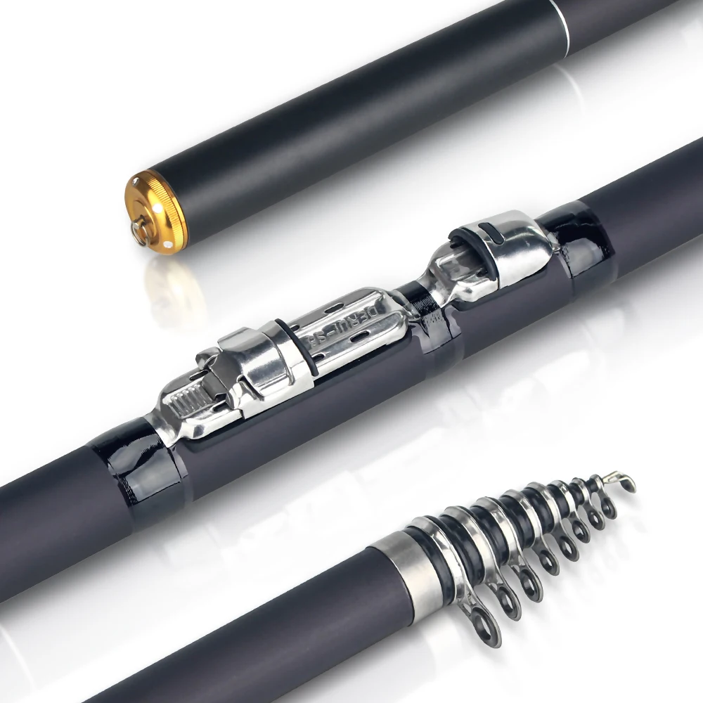 

DNDYUJU 1.8M-3.6M Carp Fishing Rod Portable Telescopic Rotary Fishing Rod Carbon Fiber Power Telescopic Travel Sea Boat Rock