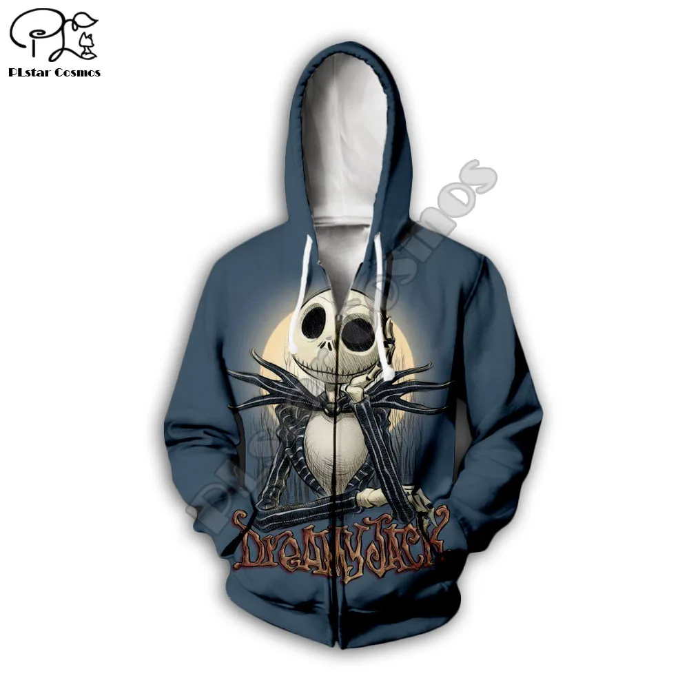 

Nightmare Before Christmas Jack Men Women Hoodies Outerwear Halloween Gift 3D Printed Crewneck Sweatshirt suit funny jackets