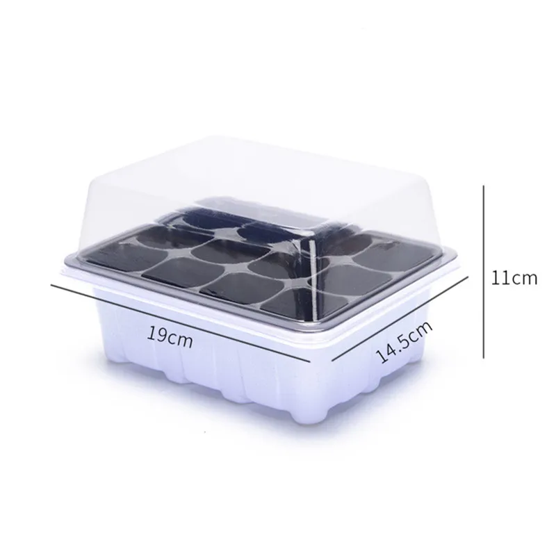 6/12 Пластик горшки для рассады посадки семян набор лотков завод ящик проращивания