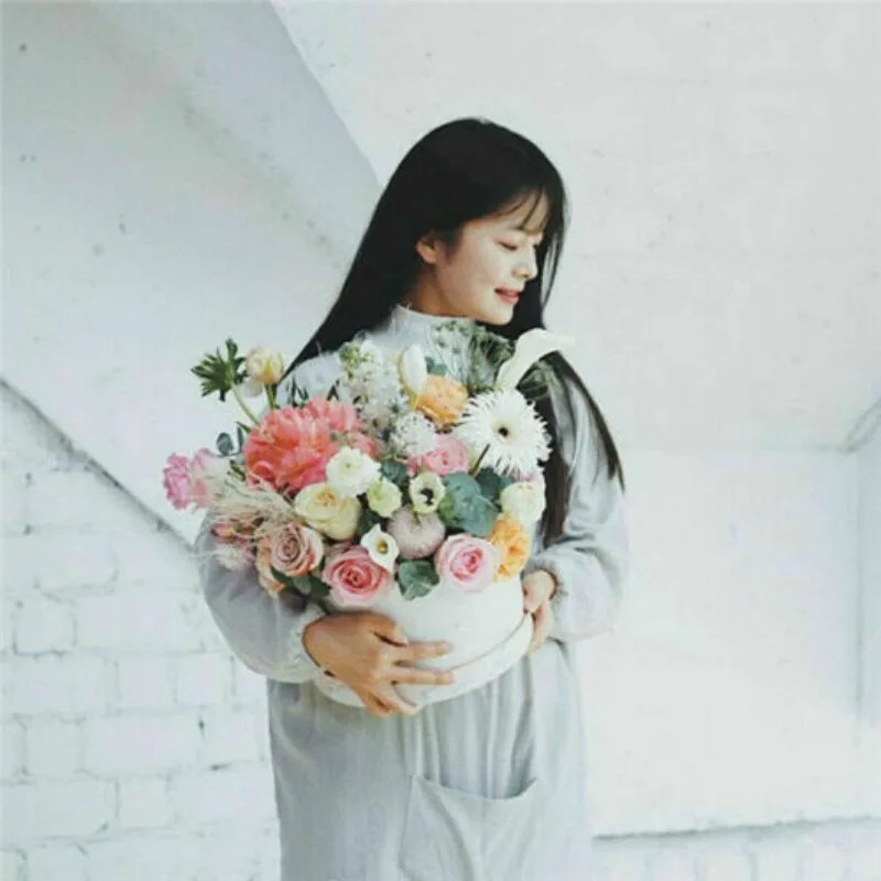 3PC/Set Flower Box Florist Hat Boxes Christmas Flowers Valentine's Day Gifts Living Vase Gift Party Favors Navidad |