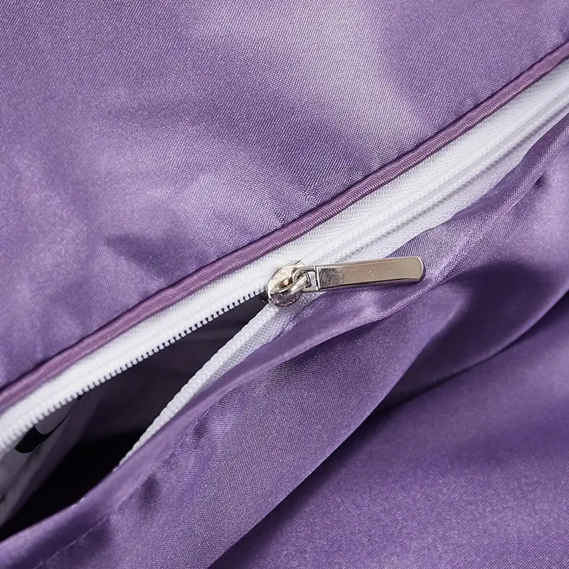 50 твердый фиолетового синего и серебряного цвета роскошные атласные шелковые