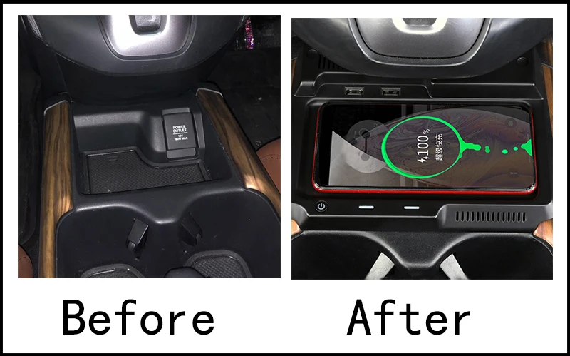 Для Honda CRV CR-V автомобильное крепление QI Беспроводное зарядное устройство прикуриватель зарядное устройство держатель телефона аксессуары для iPhone 8