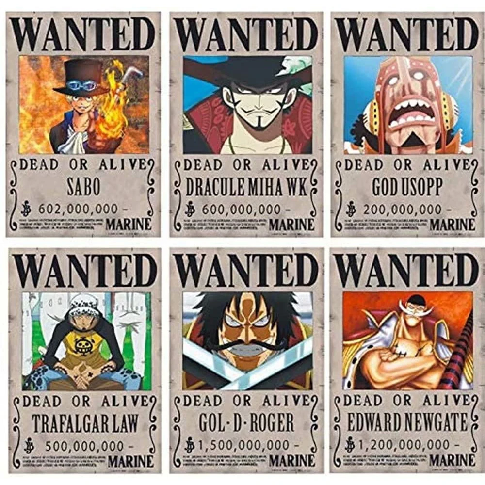 Аниме One Piece 10 шт./компл. разноцветные винтажные постеры украшение для детской