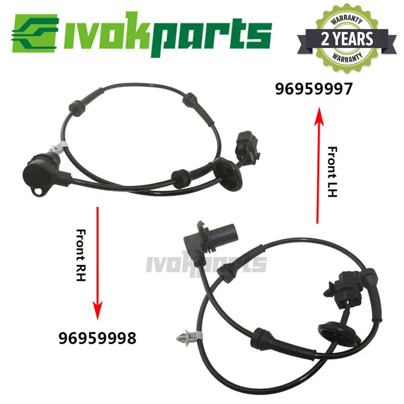 2X ABS Датчик скорости колеса передний L/R для Chevrolet Aveo Aveo5 Kalos Daewoo Pontiac G3 Wave 96959997 л 96959998