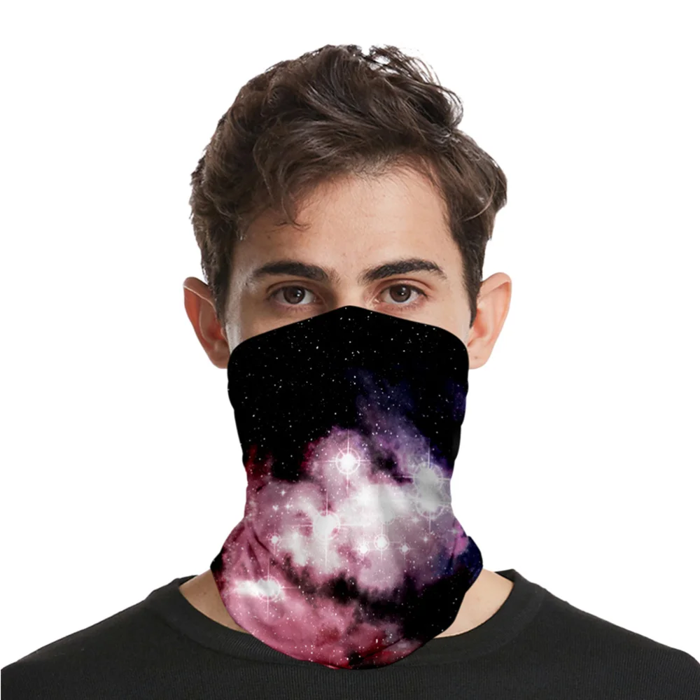 Шарф звездное небо мягкие шелковые наружные головные уборы градиентный цвет