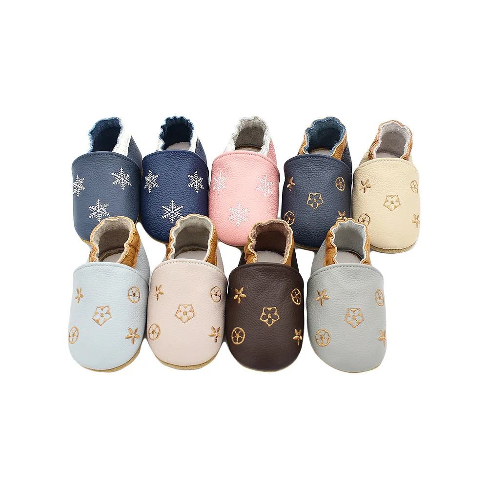 Baby Leather Casual Crib Shoes For First Steps Toddler Girl Boy Newborn Infant Educational Walkers kid Children Cowhide Sneakers