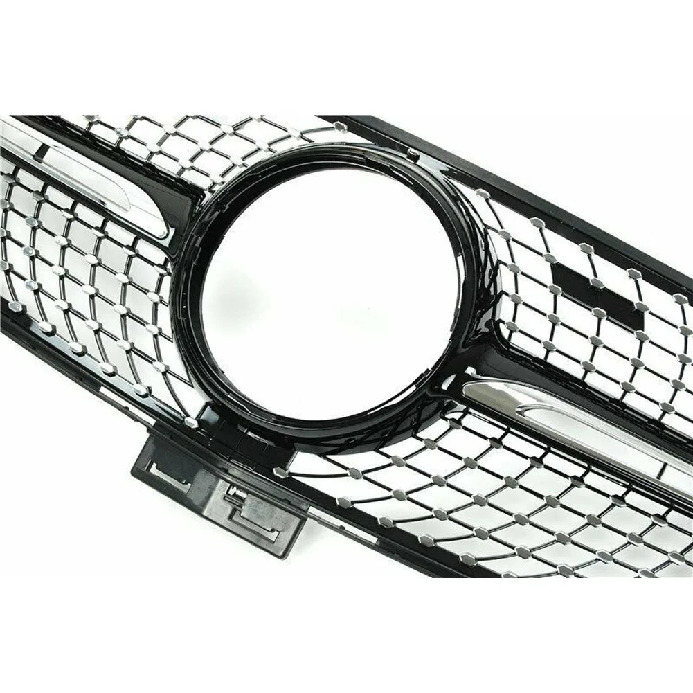 Fit for Mercedes Benz GLE W166 2015-2019 Front Grilles Diamond Silver Black with Camera Hole | Автомобили и мотоциклы