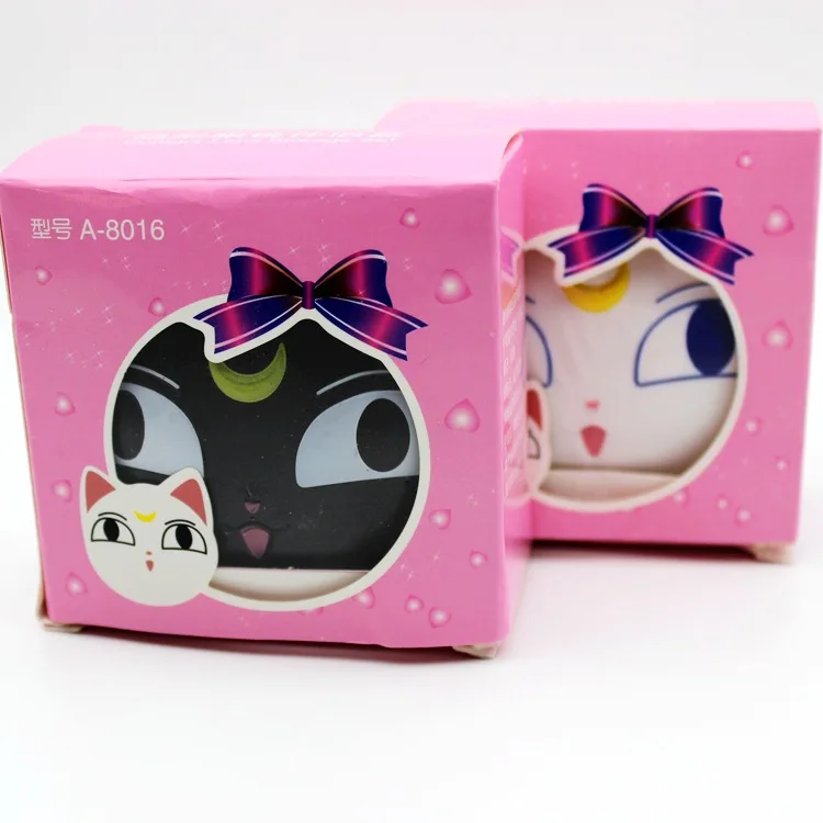 Милый женский зеркальный пластиковый мини контейнер в стиле аниме Сейлор Мун