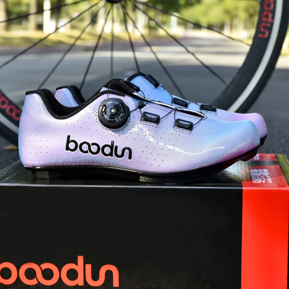 

BOODUN new bike shoes 5D night vision colorful mountain bike road bike non-locking shoes ladies casual cycling riding shoes