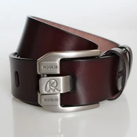 mens classic leather jean belt dress belt with adjustable slide buckle top grain leather mens genuine casual belt