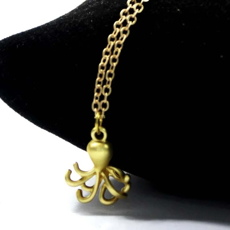 Модные креативные осьминог кулон ожерелье для женщин личности Подарочные