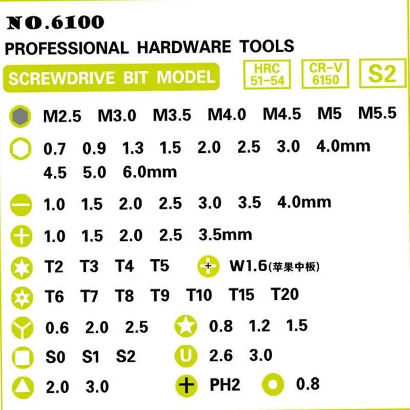 

63 in 1 Precision Screwdriver Set Tool Kit Magnetic Screwdriver Set for iPhone7 8x Tablet Macbook Cellphone PC