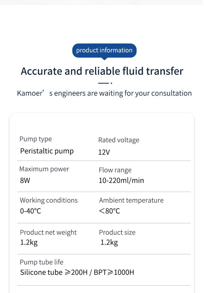 Kamoer FX-STP Перистальтический непрерывный дозирующий насос Система воды аквариумный насос водяной насос кальциевый задний насос
